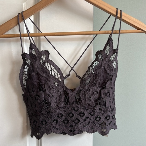 NWT Free People Women's Adella Bralette, gray - Picture 7 of 8